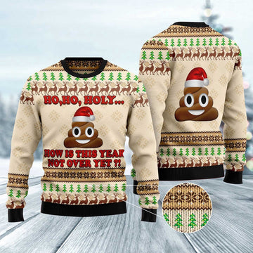FUNSTUFFPRINT Ho Ho Hoy How Is This Year Not Over Yet Ugly Christmas Sweater, Christmas Sweater, Ugly Sweater, Funny Xmas Sweaters Ugly Sweater