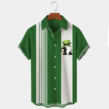 Men's St. Patrick's Hawaiian Shirts Clover Gnome, St. Patrick's Day gifts