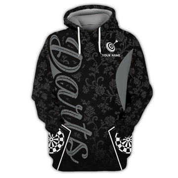 FUNSTUFFPRINT Personalized Name Dart Board3D Hoodie and Zip Hoodie