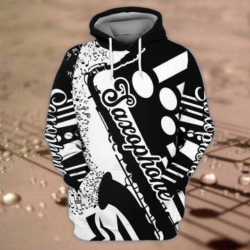 FUNSTUFFPRINT Saxophone Z127 3D Hoodie and Zip Hoodie