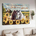 Horse Poster, There Is Nothing Stronger, Than The Love Between You And Me Poster and Canvas