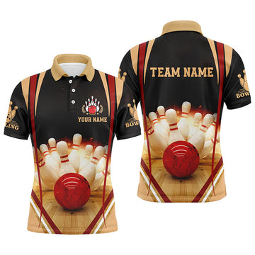 Custom Black vintage bowling shirts for men custom name and team name bowling jerseys, bowling team shirts
