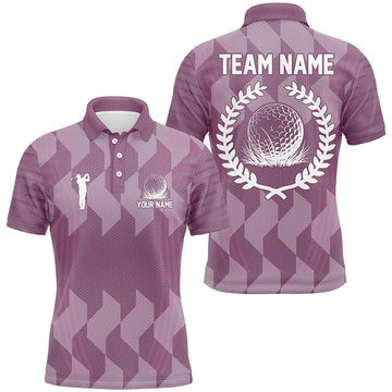 Custom Mens golf polo shirts custom purple camo golf tops for mens, golf gifts for team