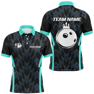 FUNSTUFFPRINT Bowling Polo, custom camo bowling Team jerseys, gift for bowler Polo Shirt Size S-5XL