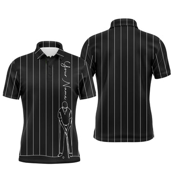 FUNSTUFFPRINT Personalized mens golf polo shirts custom name golf tops mens Polo Shirt Size S-5XL