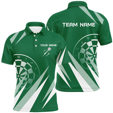 Custom St Patrick Day Green Mens Darts Polo Shirt Custom Darts Shirt For Men Dart Jerseys
