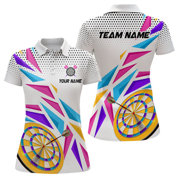 Custom Sports Style Colorful Darts Polo Shirt Custom Darts Shirt For Women Dart Team Jerseys