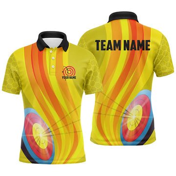 FUNSTUFFPRINT Personalized Light Arrows 3D Target Archery Polo Shirt Size S-5XL