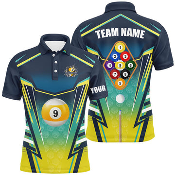 Custom 9 Ball Pool Billiard Jerseys Custom Polo Shirts For Men Best Uniform Billiard Team Shirts