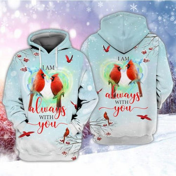 FUNSTUFFPRINT I’M Always With You Cardical Couple 3D Hoodie and Zip Hoodie
