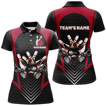 Custom Bowling Shirt for Women Bowling Jersey Bowling Team League Polo Shirt