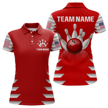 Custom Bowling Shirt for Women Bowling Jersey Bowling Team League Polo Shirt