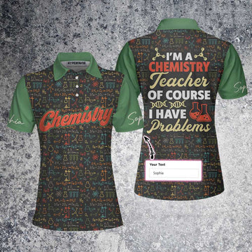 Custom Chemistry Teacher Women Polo Shirt, I Am A Chemistry Teacher Custom Short Sleeve Women Polo Shirt - Personalized Gift For Teachers