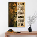 I Am The Daughter Of A King Canvas Posters - Christian Wall Posters - Religious Wall Decor