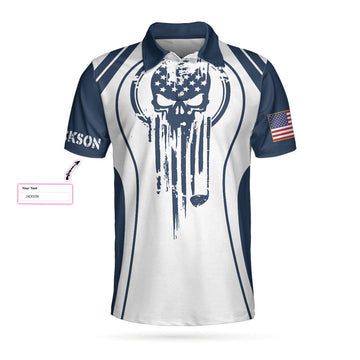 Custom I Got A Hole In One Golf Custom Polo Shirt, Personalized Skull Golf Shirt For Men, Best Gift For Men
