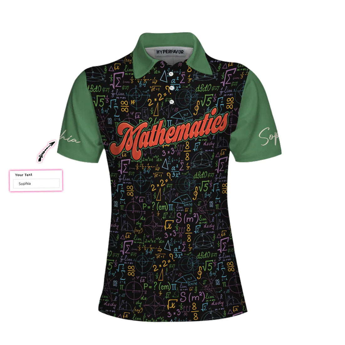 Custom Personalized Math Symbols Women Polo Shirt, I'm A Math Teacher I'm Always Right Custom Short Sleeve Shirt, Cool Gift For Math Teacher