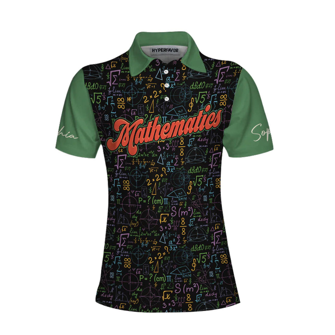 Custom Personalized Math Symbols Women Polo Shirt, I'm A Math Teacher I'm Always Right Custom Short Sleeve Shirt, Cool Gift For Math Teacher