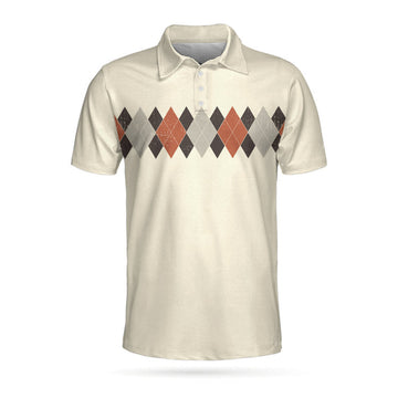 If You Wish To Hide Your Character Do Not Play Golf Polo Shirt, Argyle Pattern Funny Golf Shirt For Men