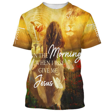 FUNSTUFFPRINT Jesus Is My Savior Take My Hand God 3D T-Shirts - Christian Shirts For Men&Women 3D T-shirt