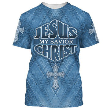 FUNSTUFFPRINT Jesus Christ Is My Savior 3D All Over Printed Shirt for Men and Women 3D T-shirt