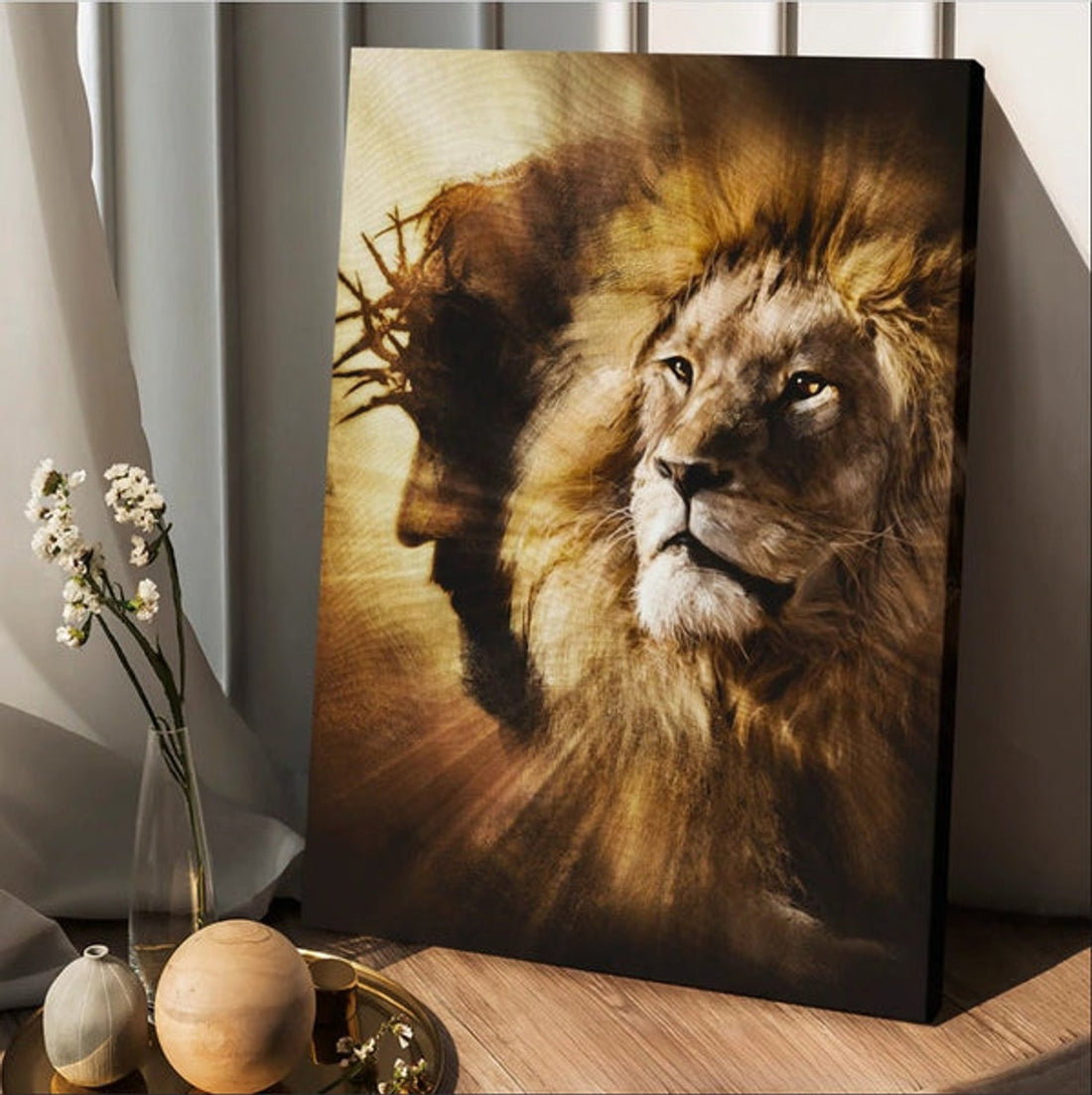 Jesus Christ The Lion Of Judah Jesus Light Of The World Canvas Posters - Christian Wall Posters - Religious Wall Decor