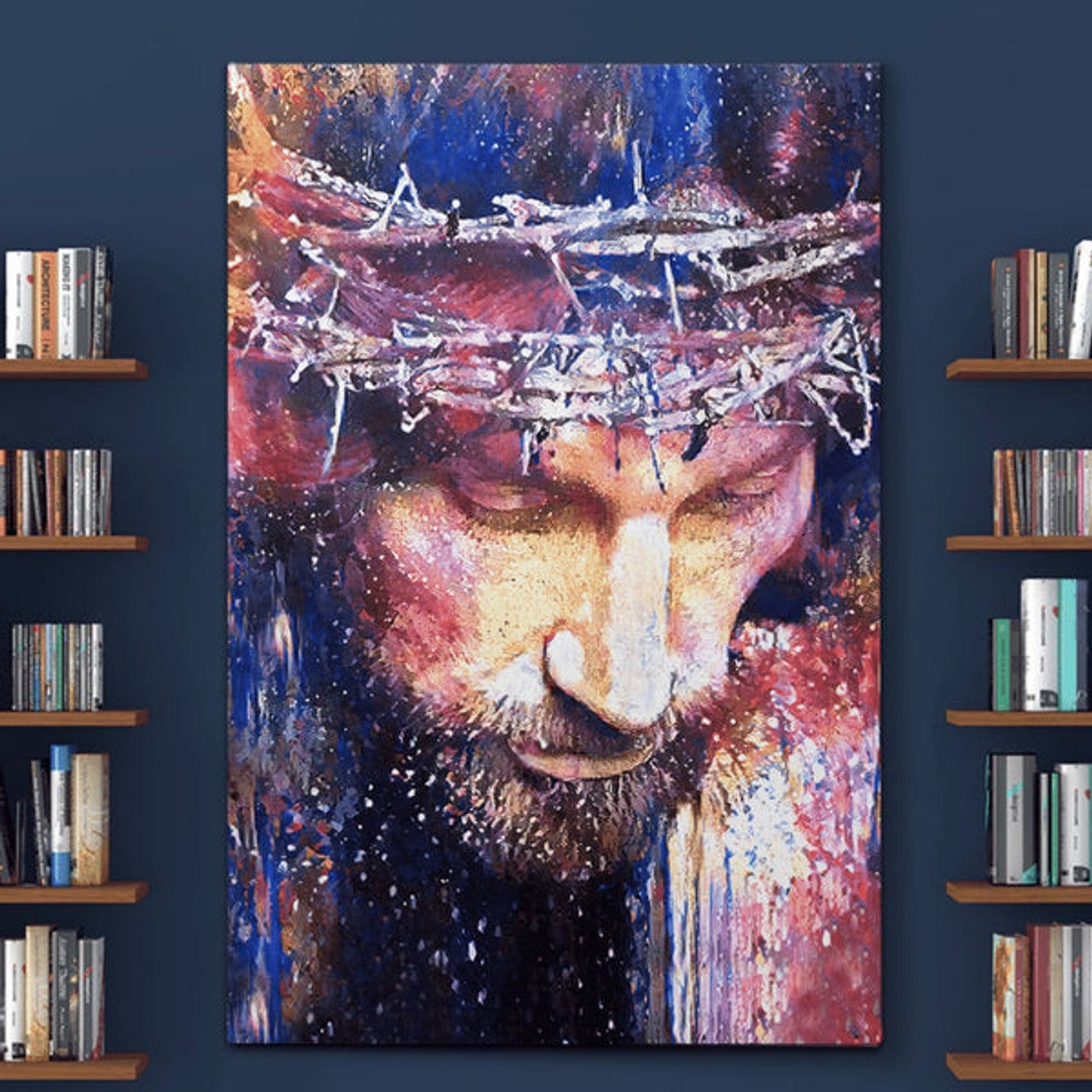 Jesus Christ Watercolor Painting Canvas Posters - Christian Wall Posters - Religious Wall Decor