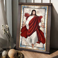 Jesus Drawing Walking With Jesus Canvas Posters - Christian Wall Posters - Religious Wall Decor
