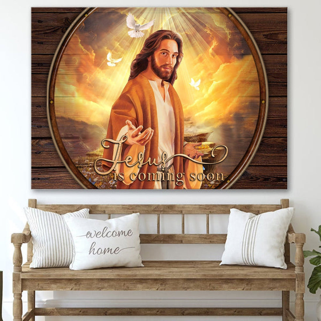 Jesus Is Coming Soon Canvas Wall Art - Jesus Canvas Pictures - Christian Wall Posters