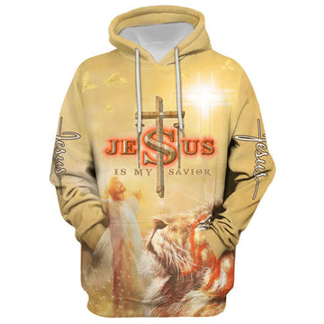FUNSTUFFPRINT 3D Jesus Is My Savior 3D Hoodie and Zip Hoodie