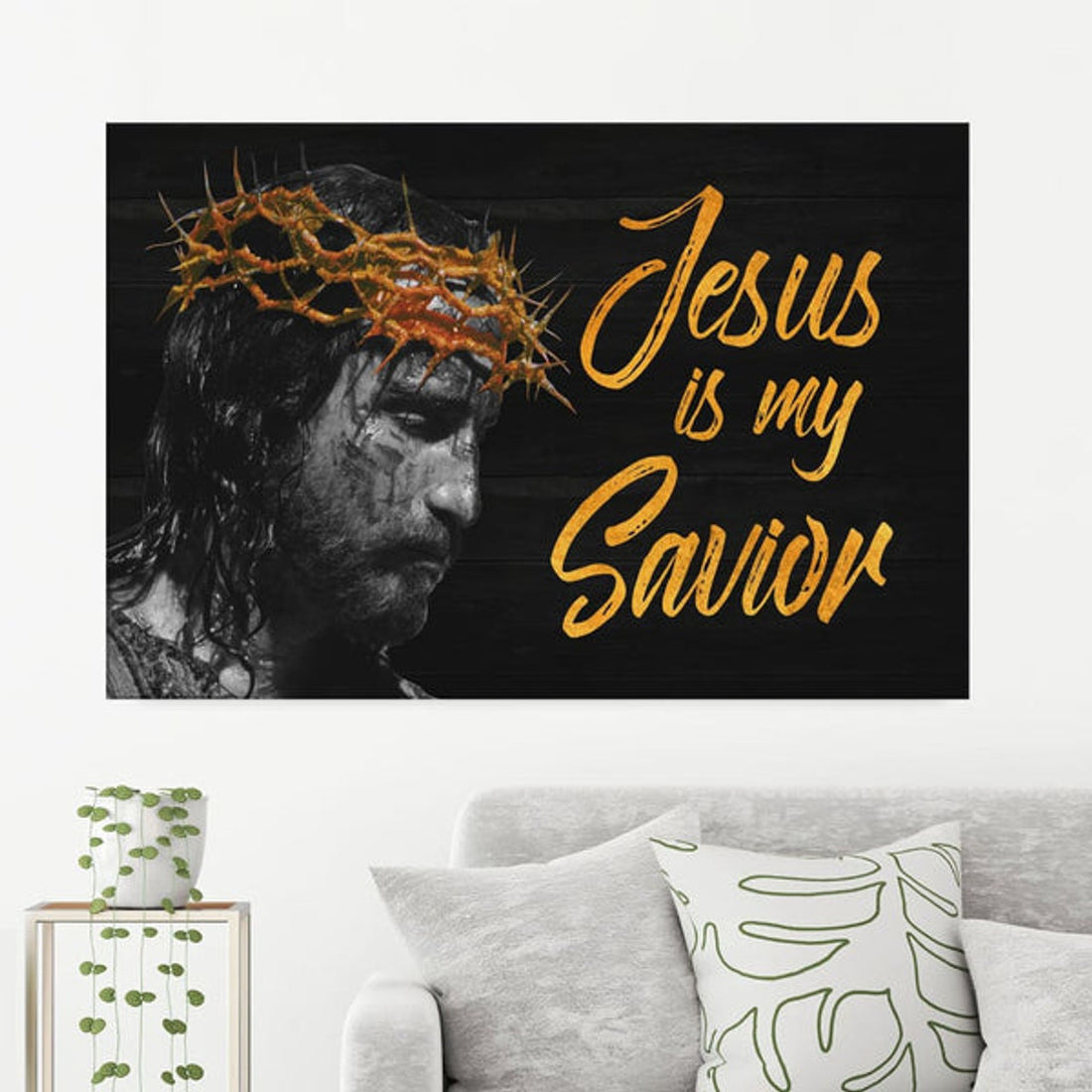 Jesus Is My Savior Canvas Wall Art - Christian Canvas - Faith Canvas