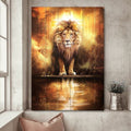 Jesus Lion And Lamb Christian Are Alway Strong Canvas Posters - Christian Wall Posters - Religious Wall Decor
