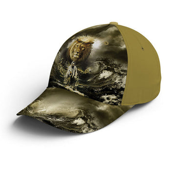 FUNSTUFFPRINT Jesus Lion Water Art Baseball Cap