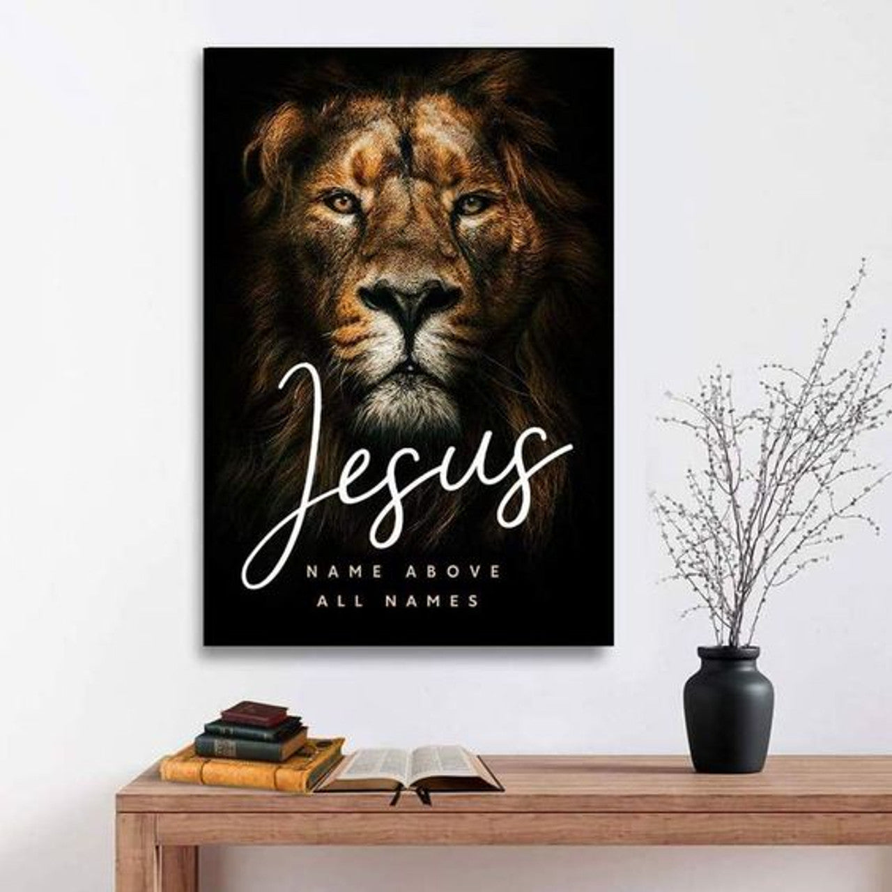 Jesus Name Above All Names Canvas Wall Art - Christian Wall Posters - Religious Wall Decor