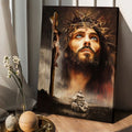 Jesus Portrait The Life Of Jesus Wooden Cross Canvas Wall Art - Christian Wall Posters - Religious Wall Decor