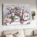 Just have Faith, Butterfly Flower, Poster Decor Poster and Canvas