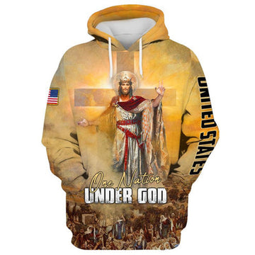 FUNSTUFFPRINT 3D King Jesus 3D Hoodie and Zip Hoodie