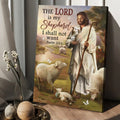 Lamb Of God The Lord Is My Shepherd Canvas Wall Art - Christian Wall Posters - Religious Wall Decor