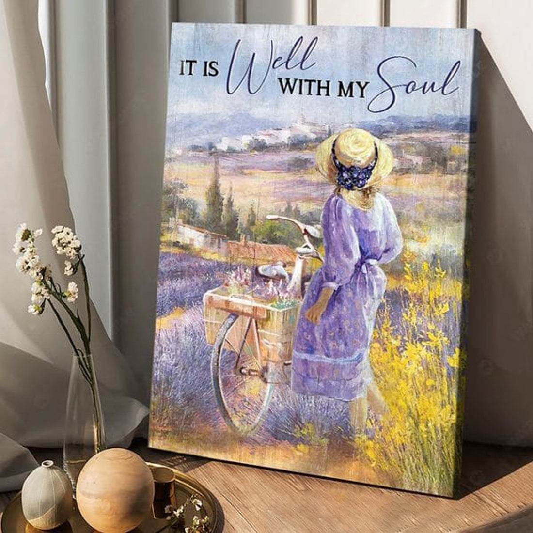 Lavender Lover, Flower Lover, It Is Well With My Soul Poster and Canvas