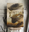 Lion And Lamb Jesus Canvas Posters Canvas Wall Art - Christian Wall Posters - Religious Wall Decor