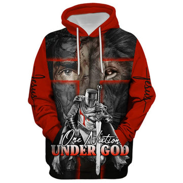FUNSTUFFPRINT 3D Lion And Warrior 3D Hoodie and Zip Hoodie