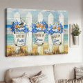 Live By Faith Grow In Grace Walk In Love, Gift For Lover Poster and Canvas