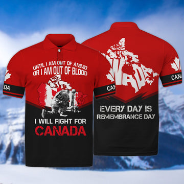 FUNSTUFFPRINT Every Day Is Remembrance Day Design 3D All Over Print Polo Shirt Size S-5XL