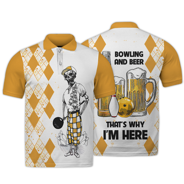 Bowling And Beer 3D Polo Shirt Gifts For Bowling Lovers With