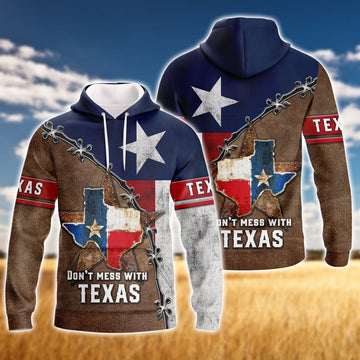FUNSTUFFPRINT lOVE TEXAS - 3D Hoodie and Zip Hoodie
