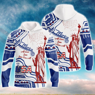 FUNSTUFFPRINT American - Independence Day Is Coming 3D Hoodie and Zip Hoodie