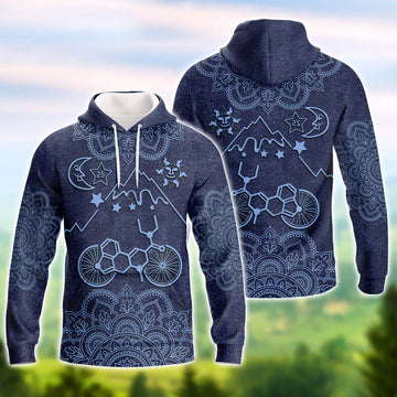 FUNSTUFFPRINT Bicycle- Full Print 3D Hoodie and Zip Hoodie