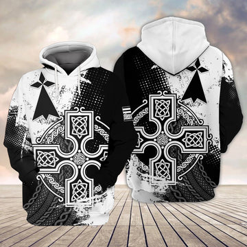 FUNSTUFFPRINT Brittany Celtic Full Print 06 3D Hoodie and Zip Hoodie