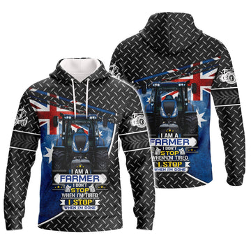 FUNSTUFFPRINT Australian Farmer 3D Hoodie and Zip Hoodie