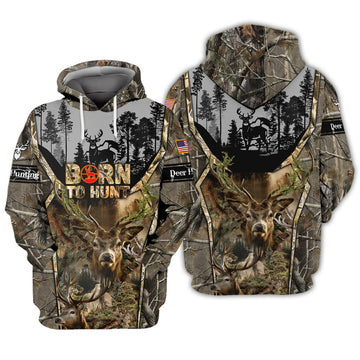 FUNSTUFFPRINT Dear Hunting 02 3D Hoodie and Zip Hoodie