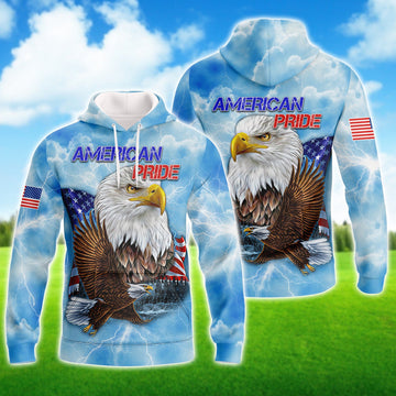 FUNSTUFFPRINT Independence American Full Print 3D Hoodie and Zip Hoodie